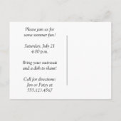 Feiern wir die Boston Terrier Party Einladung (Rückseite)