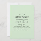 Feiern wir die Einladung der Graduate Fotos (Rückseite)