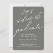 Feiern wir die Einladung des Graduate Abschluss (Vorderseite)