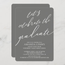 Feiern wir die Einladung des Graduate Abschluss