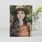 Feiern wir die Einladung zu einer einfachen Gradui (Stehend Vorderseite)