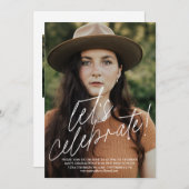 Feiern wir die Einladung zu einer einfachen Gradui (Vorne/Hinten)