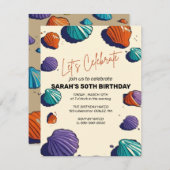 Feiern wir die Einladungs-Vorlage, bearbeitbare Üb Einladung (Vorne/Hinten)