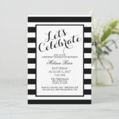 Feiern wir die Geburtstagseinladung Einladung (Stehend Vorderseite)