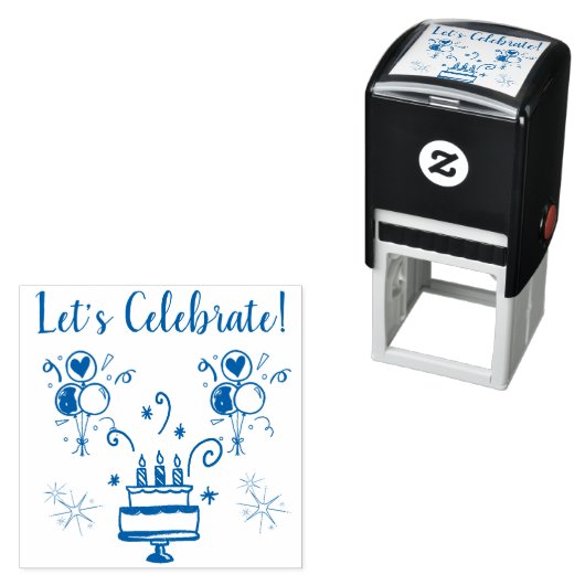 Feiern wir die Gummi-Briefmarke Permastempel (Beispiel)