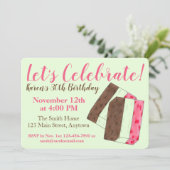 Feiern wir die italienische Spumoni-Eiscreme Einladung (Stehend Vorderseite)