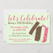 Feiern wir die italienische Spumoni-Eiscreme Einladung (Vorderseite)