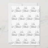 Feiern wir die Lässige Hochzeit im Hinterhof Einladung (Rückseite)