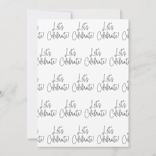 Feiern wir die Lässige Hochzeit im Hinterhof Einladung (Rückseite)