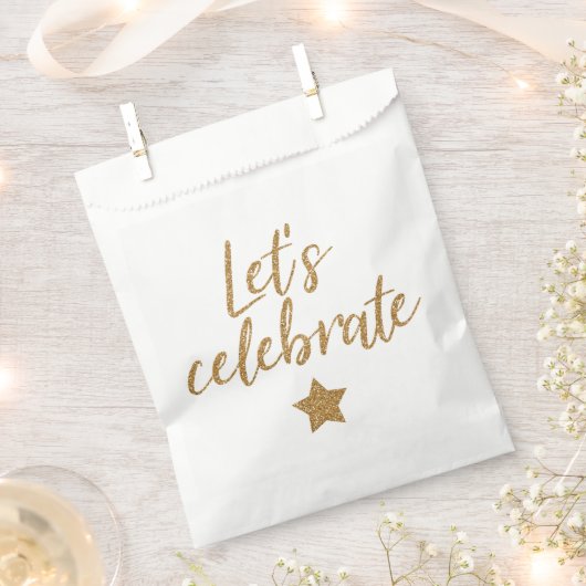 Feiern wir! Einfach größer Geschenktütchen (Ausgeschnitten)