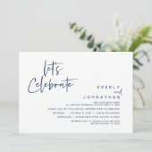 Feiern wir, Einladung zum Hochzeitstag-Party (Stehend Vorderseite)