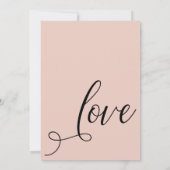 Feiern wir Elegant Blush Empfang-Only Einladung (Rückseite)