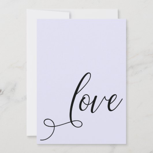 Feiern wir Elegant Lavender Empfang-Only Einladung (Rückseite)