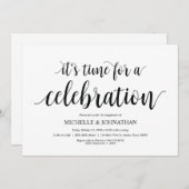 Feiern wir, Engagement Partei lädt ein Einladung (Vorne/Hinten)