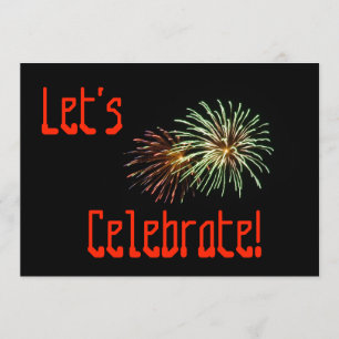 Feiern wir: Feuerwerke Einladung