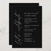 Feiern wir, Hochzeitsfeier, Abendessen am Abend Einladung (Vorne/Hinten)