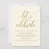 Feiern wir Hochzeitstag Abendessen Tanz Einladung (Vorderseite)