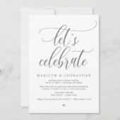 Feiern wir Hochzeitstag Abendessen Tanz Einladung (Vorderseite)