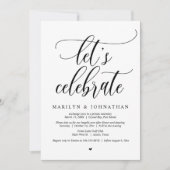 Feiern wir Hochzeitstag Abendessen Tanz Einladung (Vorderseite)