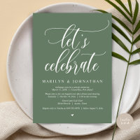 Feiern wir Hochzeitstag Abendessen Tanz