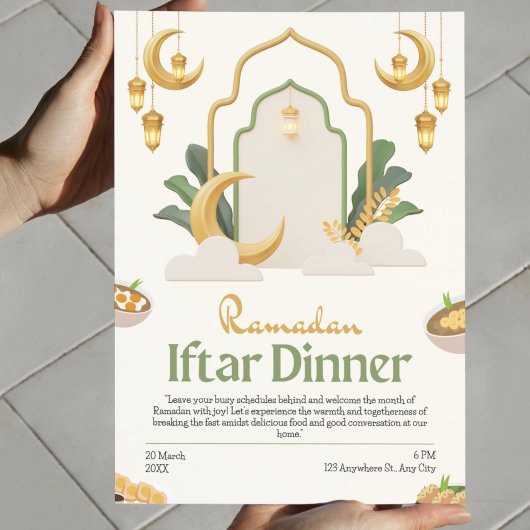 Feiern wir Iftar! Playful Ramadan Einladung