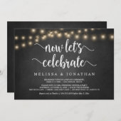 Feiern wir jetzt Rustikales Hochzeitserlebnis Invi Einladung (Vorne/Hinten)