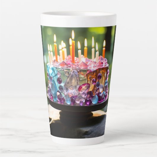 Feiern wir! Latte Tasse (Vorderseite)