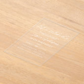 Feiern wir Minimalistisches Drehbuch 30. Geburtsta Acryleinladungen (Ablage )