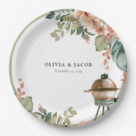 Feiern wir mit GRILLEN Couples Shower Pappteller