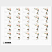 Feiern wir mit GRILLEN Couples Shower Quadratischer Aufkleber (Blatt)