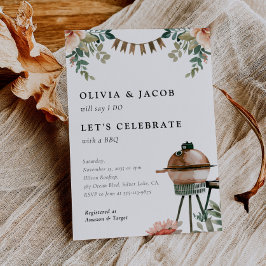 Feiern wir mit GRILLEN Paares Einladung