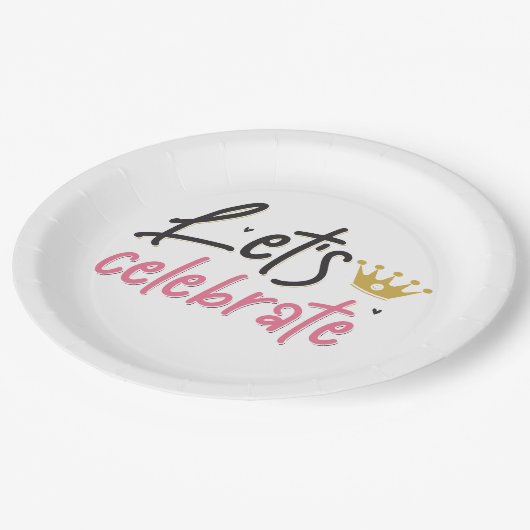 Feiern wir pappteller (Schrägansicht)