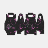 Feiern wir Pink Bokeh Gradient Black Birthday Geschenkschachtel (Ungefaltet)
