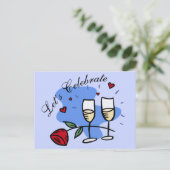 Feiern wir postkarte (Stehend Vorderseite)