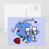 Feiern wir postkarte (Vorne/Hinten)