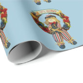 Feiern wir Red White und Blue Geschenkpapier (Rolleneckpunkt)