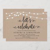 Feiern wir, rustikale Kraft Probe Dinner Einladung (Vorne/Hinten)