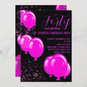 Feiern wir! Vierzig und fabelhaftes Party Einladung (Vorne/Hinten)