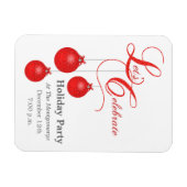 Feiern wir Weihnachten Save the Date Magnet (Horizontal)