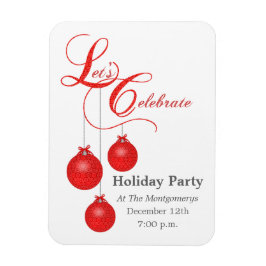 Feiern wir Weihnachten Save the Date Magnet