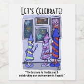 Feiern wir weinetikett (Einzelnes Label)