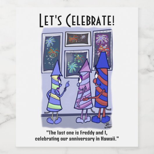 Feiern wir weinetikett (Einzelnes Label)