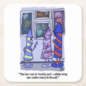 Feiern wir weiße Untersetzer aus Kunststoff (Vorderseite)