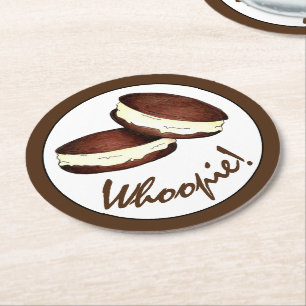 Feiern wir! Whoopie Pies Birthday Party Runder Pappuntersetzer
