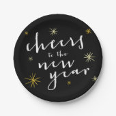 Feiern zu den neuen Sternexplosionen Feuerwerke Mo Pappteller (Vorderseite)