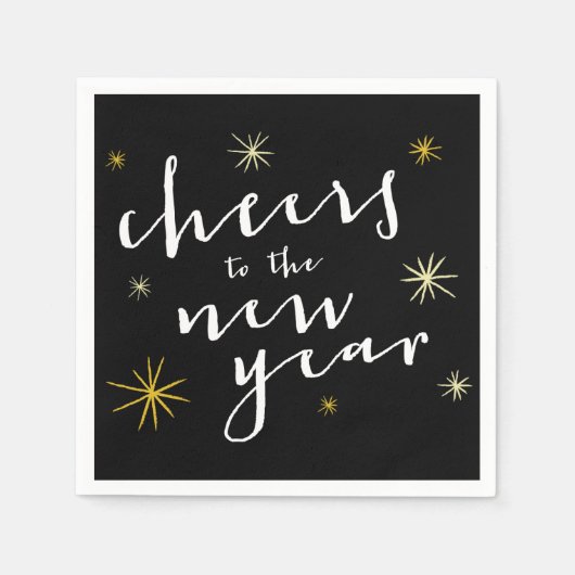 Feiern zu den neuen Sternexplosionen Feuerwerke Mo Serviette (Vorderseite)