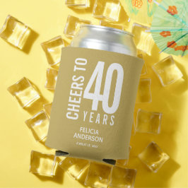 Feiern zu Geburtstagsjahren Gold Dosenkühler