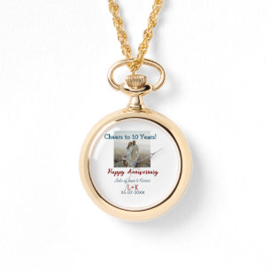 Feiern zum 10-jährigen Jubiläum - Fotos hinzufügen Armbanduhr