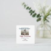 Feiern zum 10-jährigen Jubiläum - Fotos hinzufügen Quadratische Visitenkarte (Stehend Vorderseite)