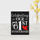 Feiern zum 1. Jahrestag der Hochzeit Karte (Gelbe Blume)